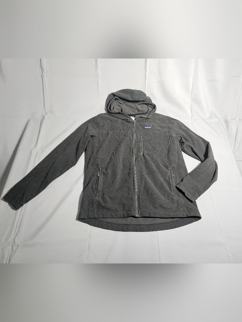 Patagonia Gorpcore Hiking Outdoor Activewear Fleece R1 full-zip Grey Mens Sz XL